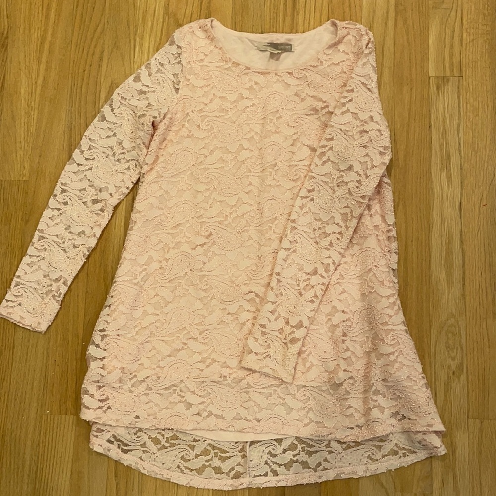 Forever 21 light pink lace dress